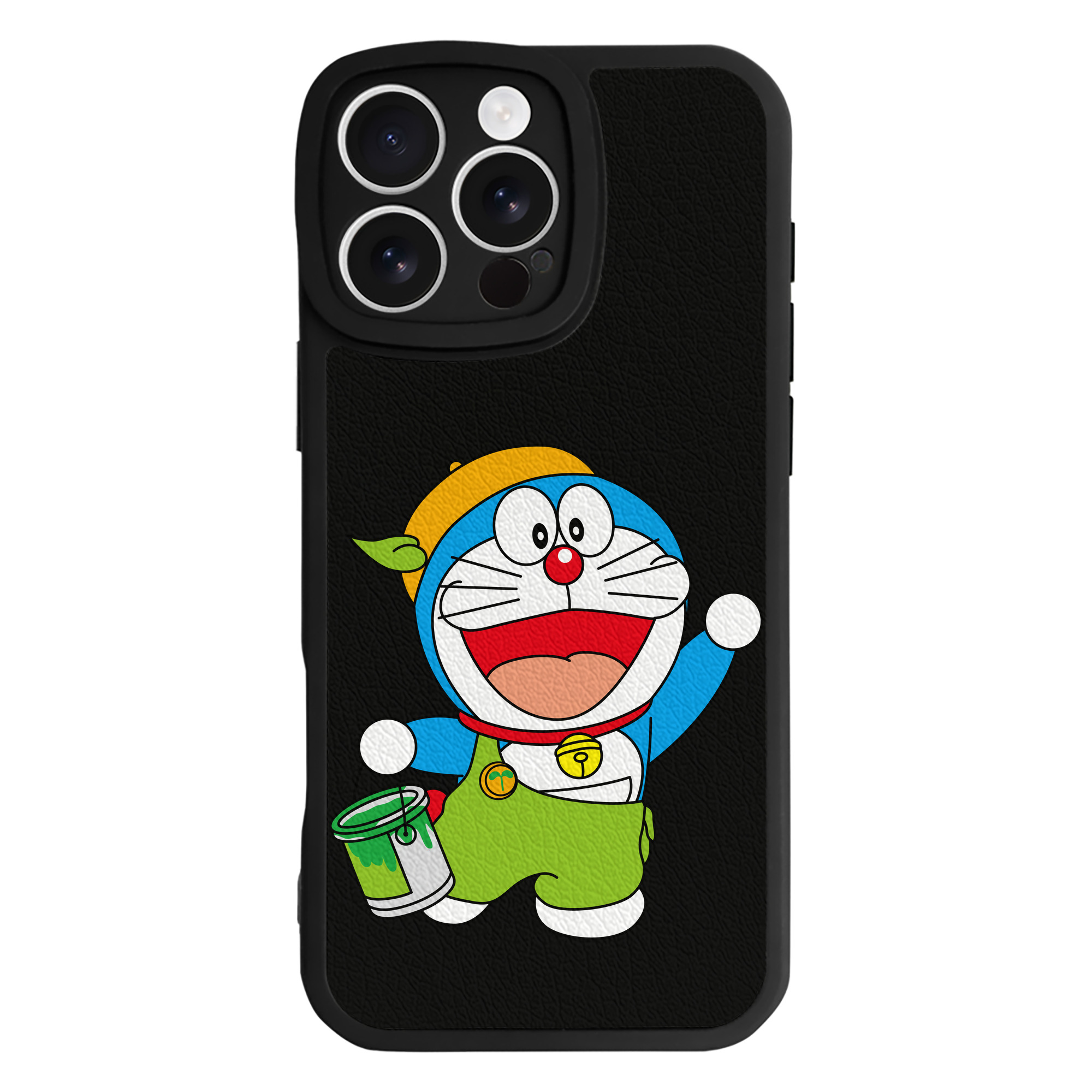 （画像用） ドラえもん Doraemon 【iPhone 16シリーズ対応】シリコンスマホケース（レザー調） 材質：シリコン